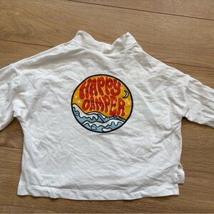 Happy Camper Kids White Shirt